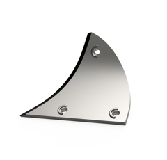 Étrave Gauche carbure pour charrue PÖTTINGER 930.21.135.0 adaptable