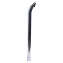 Tuyau d'échappement chrome 1067 x ∅ 63 mm pour tracteur adaptable