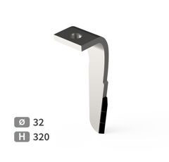 Dent de herse rotative Droite 3 plaquettes carbure triangulaires, fixation rapide RABEWERK 8437.77.01 adaptable