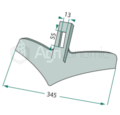 Racloir pour semoir VÄDERSTAD 444611 adaptable
