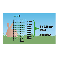 Filet à lapins 65 cm x 25 m AKO