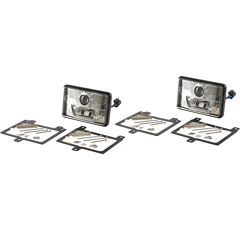 Kit 2 phases avants LED rectangulaire pour MASSEY FERGUSSON 1320  lumens adaptable