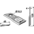 Couteau rotatif droit pour faucheuse LELY 434989 adaptable - Blacksteel©