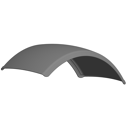 Garde boue pour tracteur DUNLOFLEX E2300 adaptable (Vendu par 2)