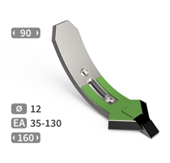 Soc de cultivateur avec plaquettes carbure, plaquettes arrière et rechargement 160 mm TOUTES MARQUES adaptable