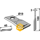 Couteau pour faucheuse BCS TRACTORS 58029095 adaptable - Blacksteel©
