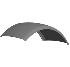 Garde boue pour roue avant de tracteur DUNLOFLEX E3000