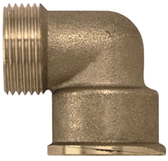 Coude laiton fileté mâle / femelle