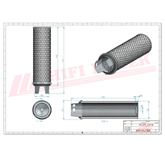Filtre à air sécurité adaptable HIFI FILTER SA17672