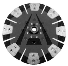 Disco de embrague Ø 350 mm para tractor CASE IH MC1964090C1 adaptable