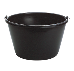 Seau en plastique noir - TETIBLUE