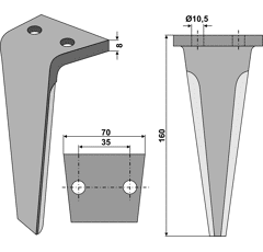 Kreiseleggenzinken - rechts / links RHRO03 RH  Lipco