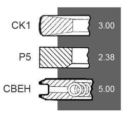 Jeu de segments pour tracteur JOHN DEERE AR55759 adaptable