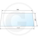 Vitre arrière pour machine agricole SAME 0.9225.215.0/10 adaptable