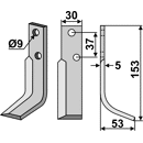 Fräsmesser Rechts 153 x 30 Nibbi Bruno Nachbau