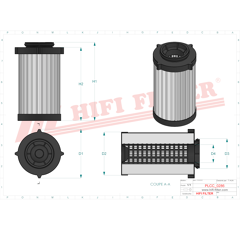 Filtre à gasoil adaptable HIFI FILTER SN40709
