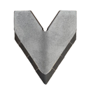 Mise à souder triangulaire avec plaquettes carbure pour aileron de bineuse HORSCH 60063330 adaptable