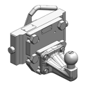 Kugeleinsatz Kugel 50,W= 255 S32, Schwarz, Scharmüller