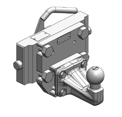 Kugeleinsatz Kugel 50,W= 255 S32, Schwarz, Scharmüller