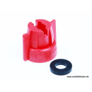 Bajonettmutter Multijet mit Dichtung rot Lechler