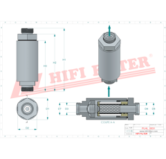 Filtre hydraulique adaptable HIFI FILTER SH62530