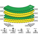 Kit de pièces d'usure tungstène KEMPER LCA79039 adaptable