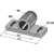 Palier glisseur pour assemblage sur arbre rond 60 mm adaptable - BlackSteel©