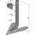 Brazo con cuchilla de binadora 260 x 10 mm para escardador STEKETEE 405626 adaptable - BlackSteel©
