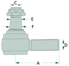 Rotule pour tracteur FENDT 38706351 adaprable