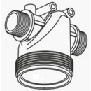 Corps 1 1/2 mâle pour filtre ARAG adaptable