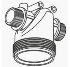 Corps à brides pour filtre pour filtre ARAG adaptable