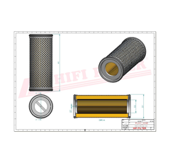 Filtre hydraulique adaptable HIFI FILTER SH64182