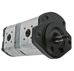 Pompe hydraulique 19 + 11 cm3 pour tracteur CLAAS/RENAULT 0510665417 adaptable