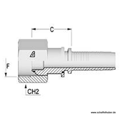 Pressnippel 45383 InterlockG1 DN32IL114BSPIG Alfagomma