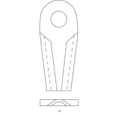 Gebogenes Messer für Mähwerk JF-STOLL 1380.0013 Nachbau  