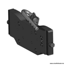 Adapterplatte 310 S30,Lochbild 160 x 100  56 M10,Farbe Schwarz     