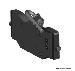 Adapterplatte 310 S30,Lochbild 160 x 100  56 M10,Farbe Schwarz     
