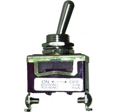 Interrupteur à levier métallique 2 positions tracteur 12 V adaptable