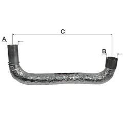 Tuyau d'échappement JOHN DEERE AL80501 adaptable