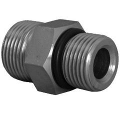 Doppelnippel flachdichtend ORFS-GE 1 7/16-12x1 5/16-12 