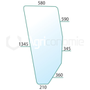 Vitre de porte gauche pour tracteur FIAT 5130883 adaptable