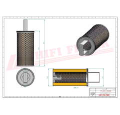 Filtre hydraulique adaptable HIFI FILTER SH52303