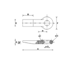 Anneau d'attelage plat 22 T