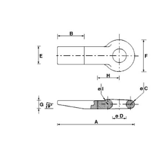 Anneau d'attelage plat 18 T