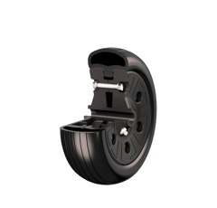 Roue 200 x 67 mm - Ø 16,2 mm adaptable