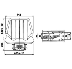 Siège mécanique - Vario DS44/1B | GRAMMER