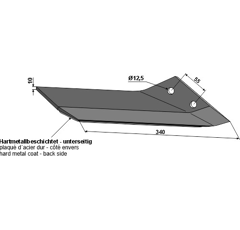 Flügelschar rechts  Lemken 3374532 – KF44P – 340 x 10 mm  