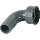 Embout cannelé 90° à écrou tournant  femelle