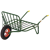 Brouette la fourragère verte roue increvable