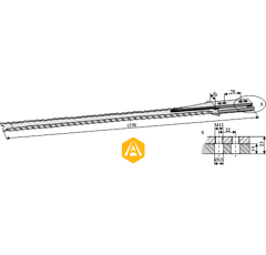 Futtermischwagenmesser FELLA 121 925 Nachbau